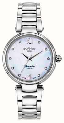 Roamer Femme | ligne de rêve | cadran vadrouille serti de diamants | bracelet en acier inoxydable 857847 41 29 50