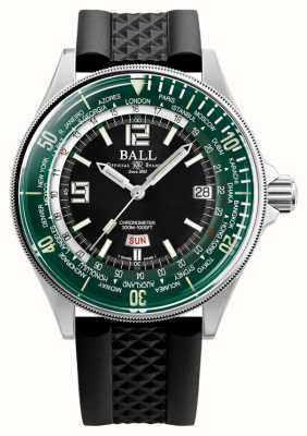 Ball Watch Company Engineer master ii diver worldtime (42mm) cadran vert bracelet caoutchouc noir DG2232A-PC-GRBK