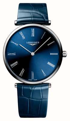 LONGINES La grande classique de longines | cadran bleu | bracelet en cuir bleu L48664942