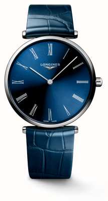 LONGINES La grande classique de longines | cadran bleu | bracelet en cuir bleu L48664942