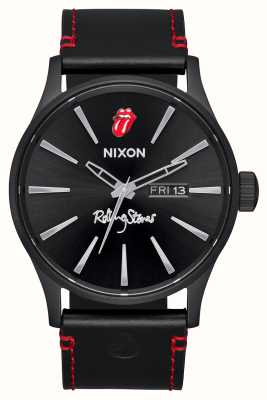 Nixon Cuir sentinelle Rolling Stones noir et rouge A1354-001-00
