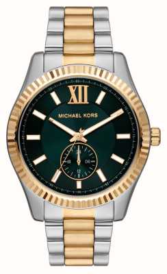 Michael Kors Lexton | cadran vert | bracelet en acier inoxydable bicolore MK9063