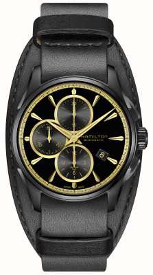 Hamilton Chronographe automatique Jazzmaster 42mm capsule noire & or H32506730