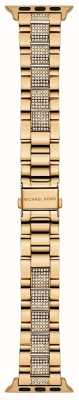 Michael Kors Bracelet Apple Watch (38/40/41mm) acier inoxydable pvd doré MKS8021