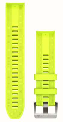 Garmin Bracelet de montre Quickfit® 22 marq uniquement - bracelet en silicone jaune amp 010-13225-05