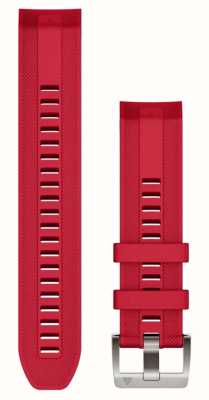 Garmin Bracelet de montre Quickfit® 22 marq uniquement - bracelet en silicone rouge plasma 010-13225-03