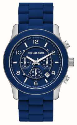 Michael Kors Défilé homme | cadran chrono bleu | bracelet en acier inoxydable bleu MK9077