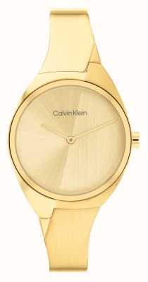 Calvin Klein Femme | cadran or | bracelet demi-jonc en or 25200235