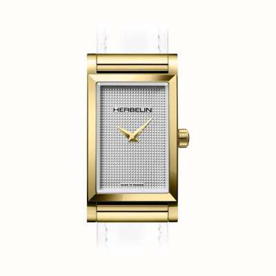 Herbelin Boitier de montre Antarès - cadran argent texturé / acier pvd doré - boitier seul H17444P02