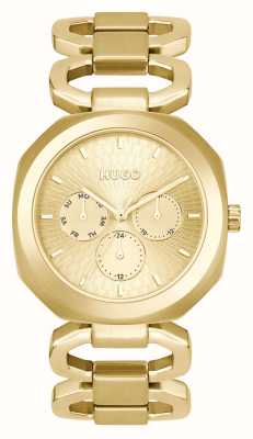 HUGO #intense pour femmes | cadran or | bracelet en acier inoxydable doré 1540150