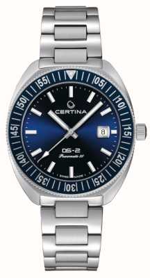 Certina Ds-2 | automatique | cadran bleu | bracelet en acier inoxydable C0246071104102