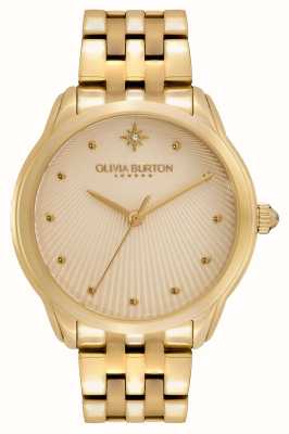 Olivia Burton Starlight céleste des classiques intemporels | cadran beige | bracelet en acier inoxydable doré 24000048