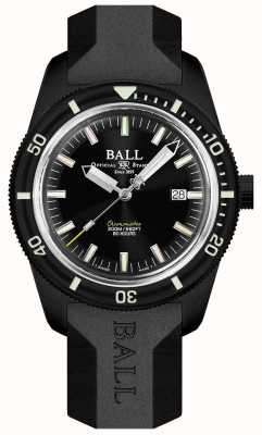 Ball Watch Company Engineer ii skindiver heritage chronometer édition limitée (42mm) cadran noir / caoutchouc noir DD3208B-P2C-BK
