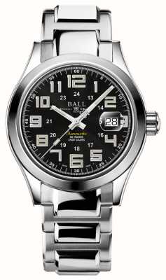 Ball Watch Company Ingénieur m pionnier | 40mm | édition limitée | cadran noir | bracelet en acier inoxydable | tubes arc-en-ciel NM9032C-S2C-BK2