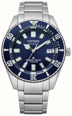 Citizen Promaster diver automatique super titane (41mm) cadran bleu / bracelet titane NB6021-68L