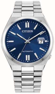 Citizen Tsuyosa automatique (40 mm) cadran bleu soleil / bracelet en acier inoxydable NJ0150-56L
