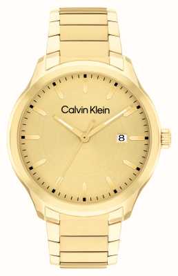 Calvin Klein Define homme (43mm) cadran or / bracelet acier inoxydable or 25200349