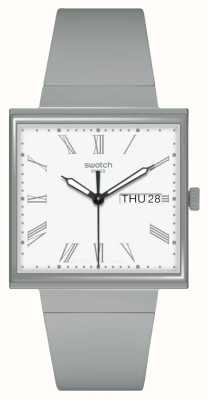 Swatch Biocéramique et si... cadran gris (33.25mm) blanc / bracelet gris SO34M700