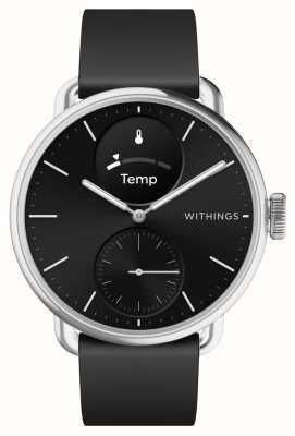 Withings Scanwatch 2 - montre intelligente hybride avec cadran hybride noir ECG (38 mm) / silicone noir HWA10-MODEL 1-ALL-INT