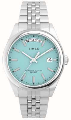 Timex Cadran bleu Legacy (36 mm) pour femme / bracelet en acier inoxydable TW2V68400
