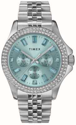 Timex Montre femme kaia (40mm) cadran bleu / bracelet acier inoxydable TW2V79600