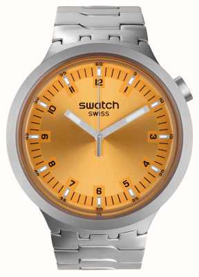 Swatch Big bold irony ambré brillant (47 mm) cadran ambré / acier inoxydable SB07S103G