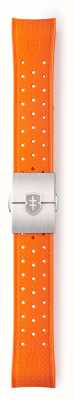 Elliot Brown Bracelet en caoutchouc orange tropique, bracelet déployant en acier inoxydable de 22 mm uniquement STR-R55S