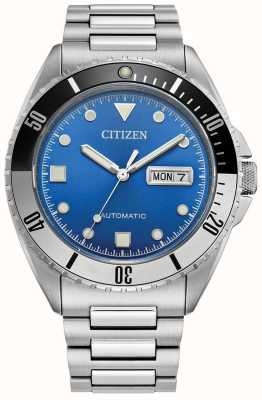 Citizen Montre sport automatique pour homme (42 mm), cadran bleu / bracelet en acier inoxydable NH7530-52M
