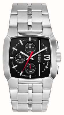 Diesel Cliffhanger pour homme (40 mm), cadran chronographe noir / bracelet en acier inoxydable DZ4661