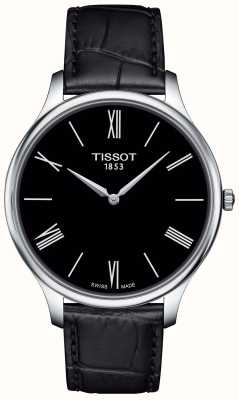 Tissot Bracelet en cuir noir tradition 5.5 pour homme T0634091605800