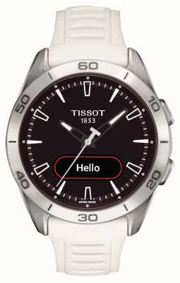 Tissot T-Touch Connect sport (43,75 mm) cadran hybride noir / bracelet en silicone blanc T1534204705103