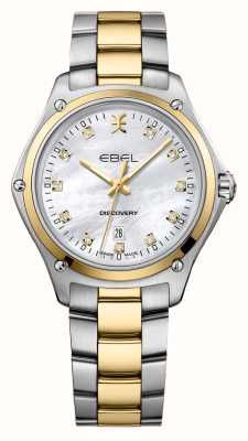 EBEL Découverte - Cadran nacre 11 diamants (33 mm) / bracelet acier inoxydable bicolore 1216531