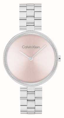 Calvin Klein Cadran rose brillant (32 mm) / bracelet en acier inoxydable pour femme 25100015