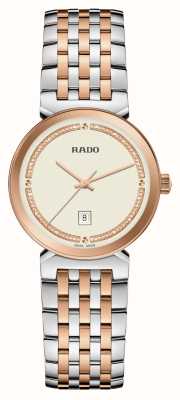 RADO Quartz Florence (30 mm) cadran champagne / bracelet acier inoxydable bicolore R48913403