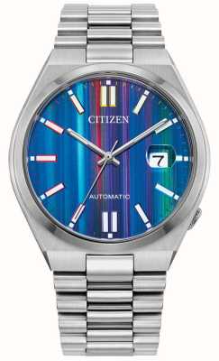 Citizen Cadran à spectre coloré automatique Tsuyosa (40 mm) / bracelet en acier inoxydable NJ0151-53W