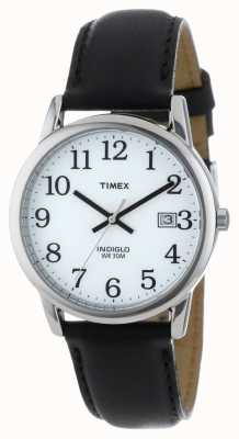 Timex Montre homme blanc noir Easy Reader T2H281