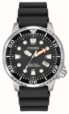 Citizen Bracelet caoutchouc noir eco-drive promaster diver BN0150-28E
