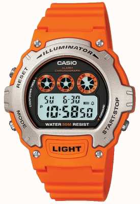 Casio Chronographe unisexe avec alarme sportive W-214H-4AVEF