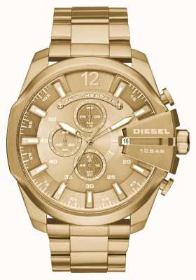 Diesel Chronographe mega chief doré pour homme DZ4360