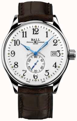 Ball Watch Company Chronomètre à temps standard pour homme de trainmaster NM3888D-LL1CJ-WH