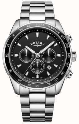 Rotary Bracelet homme henley chronographe en acier inoxydable GB05109/04