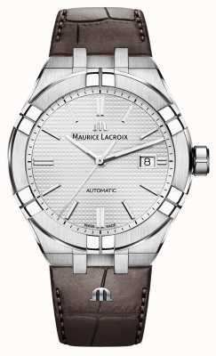 Maurice Lacroix Montre automatique en cuir marron Aikon AI6008-SS001-130-1