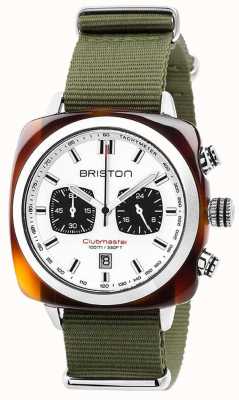 Briston Cadran blanc Clubmaster Sport Jungle 17142.SA.TS.2.NGA