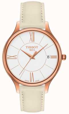 Tissot Bracelet femme bella ora en cuir gris T1032103601800