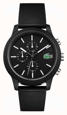 Lacoste Bracelet en silicone noir pour chronographe 12.12 2010972