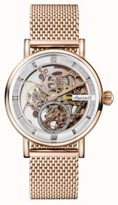 Ingersoll Bracelet Herald automatique en maille plaqué pvd or rose pour homme I00406B
