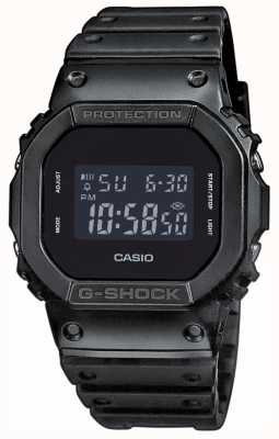 Casio Bracelet en résine à cadran noir g-shock pour hommes DW-5600BB-1ER
