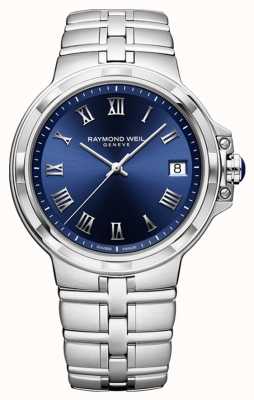 Raymond Weil Montre-bracelet classique à cadran bleu Parsifal 5580-ST-00508