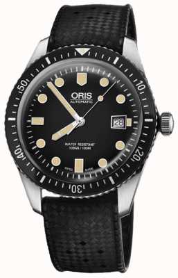 ORIS Divers soixante-cinq automatique (42 mm) cadran noir / bracelet en caoutchouc noir 01 733 7720 4054-07 4 21 18