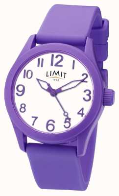 Limit | bracelet en silicone violet | cadran blanc | 5722